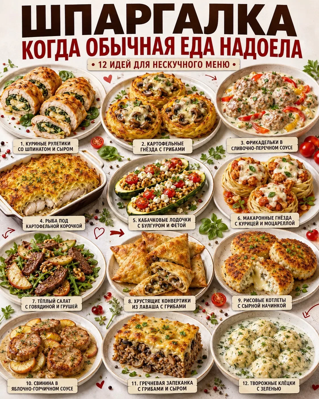 🍽 ЧТО ПРИГОТОВИТЬ, КОГДА ВСЁ ОБЫЧНОЕ УЖЕ НАДОЕЛО ❤️