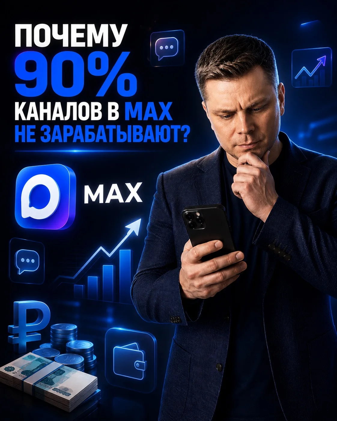 Почему 90% каналов в MAX не зарабатывают?