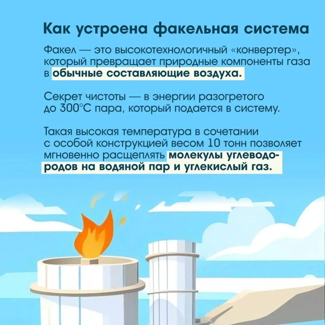 В мае на Амурском ГХК стартовала пусконаладка факельных систем  Запуск факельных систем — это «зелен