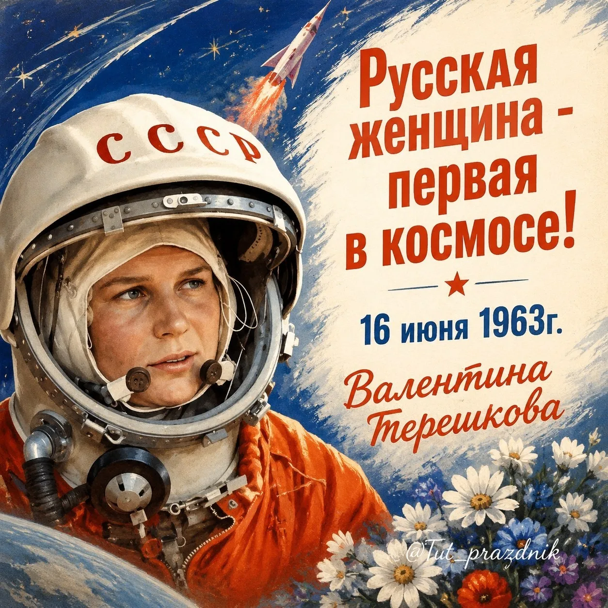 🚀🌍 16 июня — 63 года со дня полёта Валентины Терешковой в космос 🌍🚀

63 года назад произошло ист