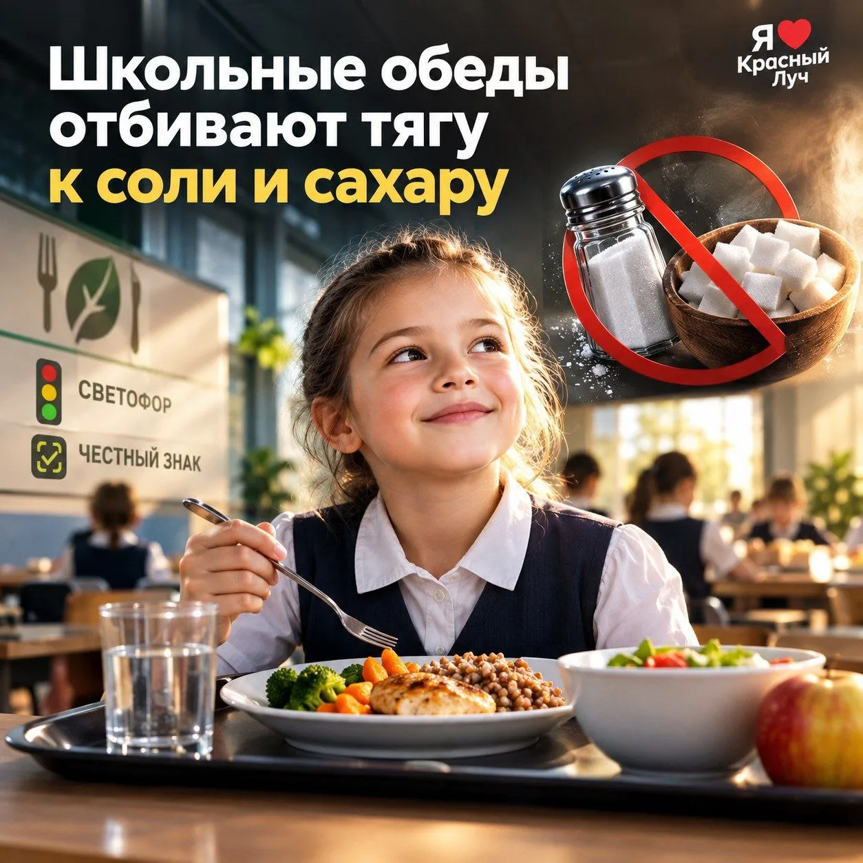 🍽️ Школьные обеды отбивают тягу к соли и сахару