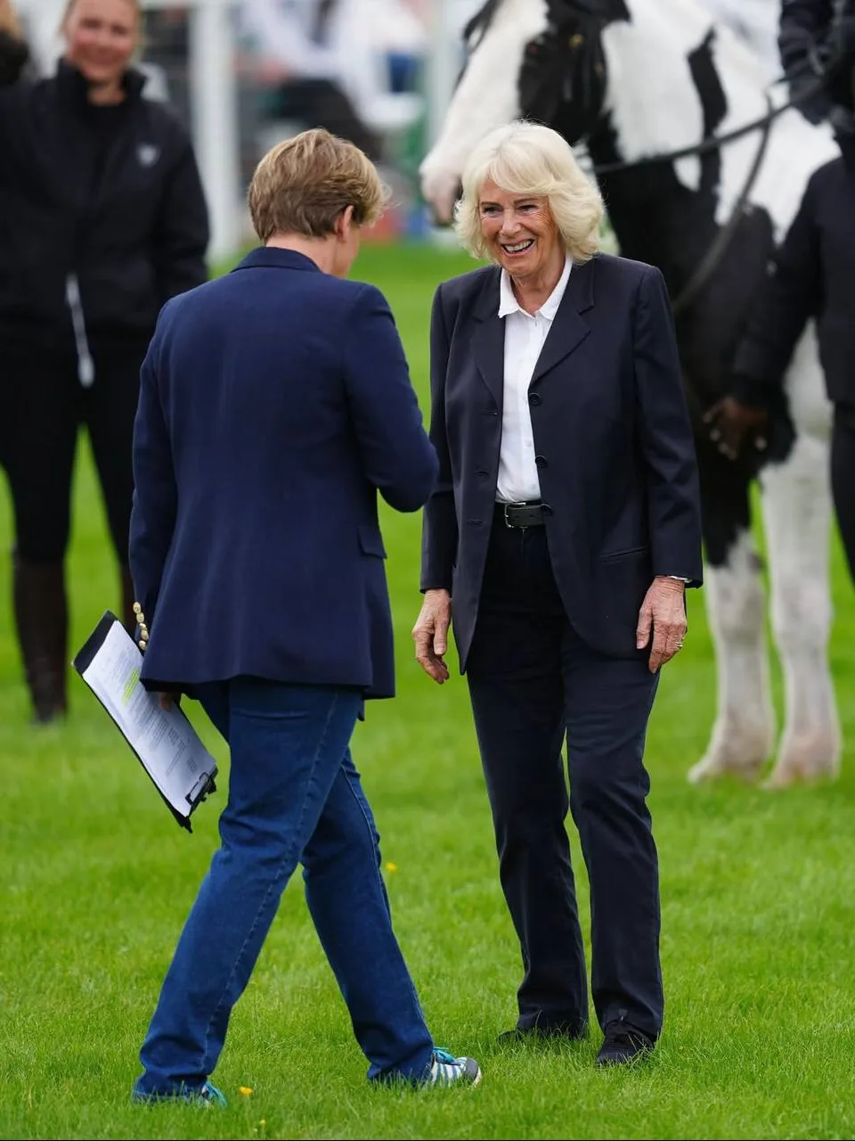 Камилла посетила второй день соревнований по конному спорту Badminton Horse Trials в Бадминтоне (Гло
