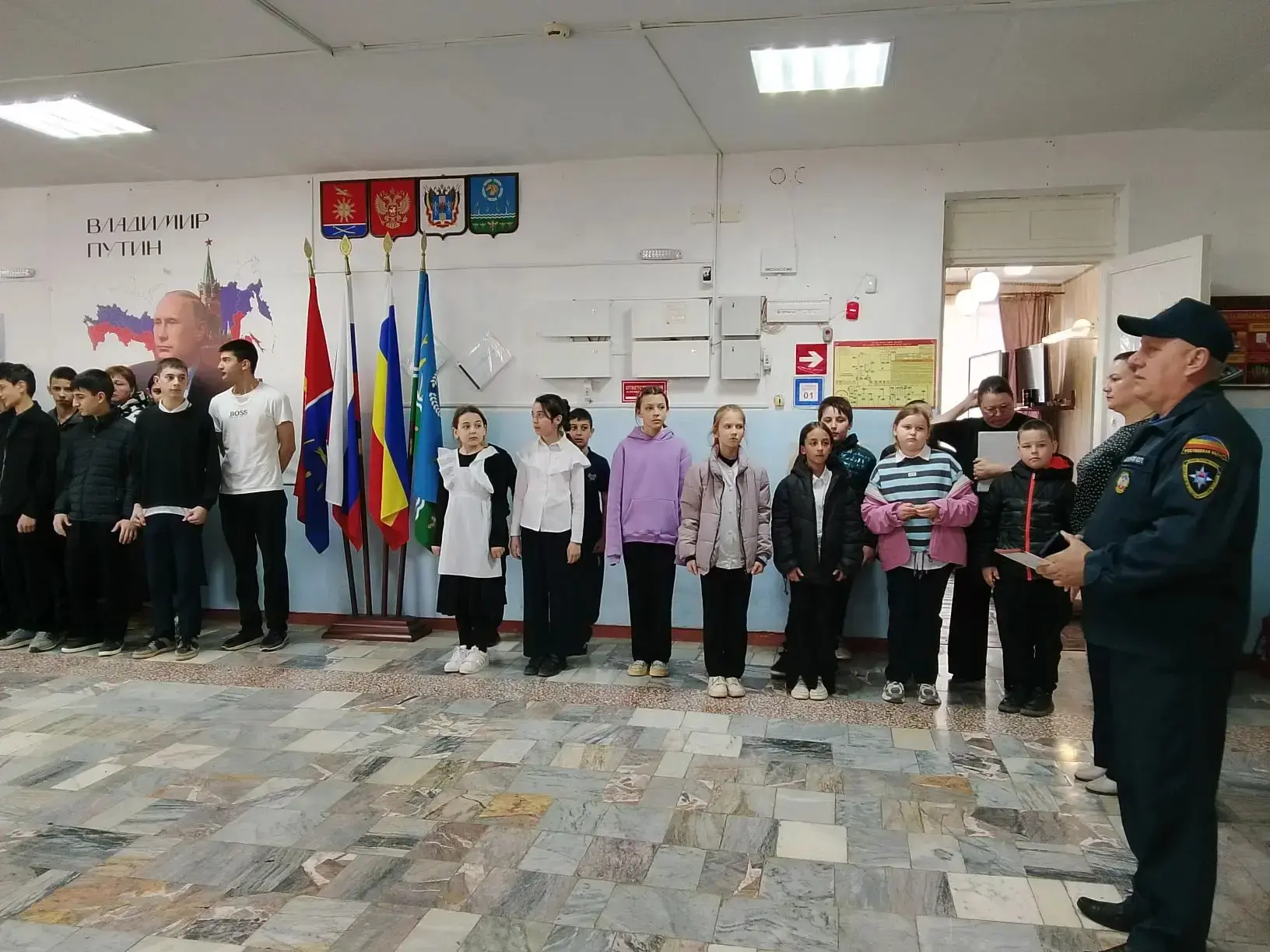 👨‍🚒Пожарные провели обучающее занятие для школьников в хуторе Погорелов