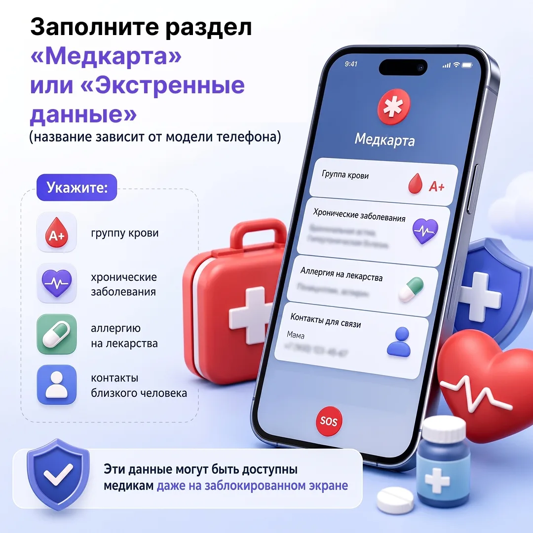 Многие полезные функции смартфона остаются незамеченными, хотя могут помочь быстрее получить помощь 