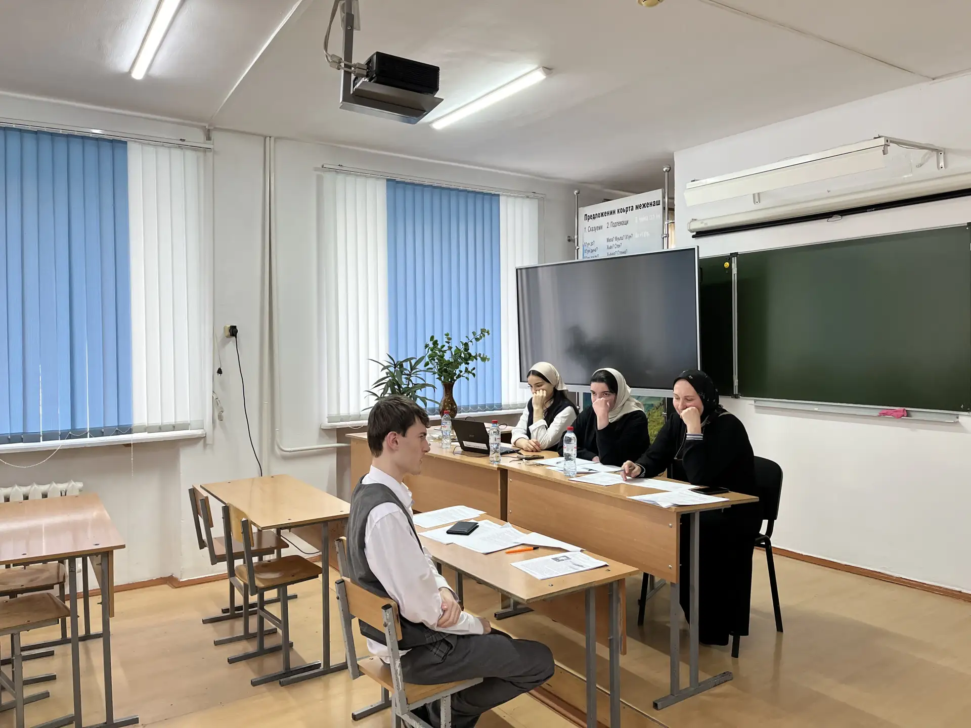 В МБОУ "СОШ №4 47" г. Грозного состоялось итоговое собеседование в 9-х классах. Итоговое собеседован
