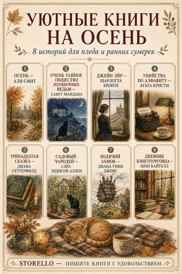 Уютные книги 📚 нюдля осеннего🍂 вечера💖