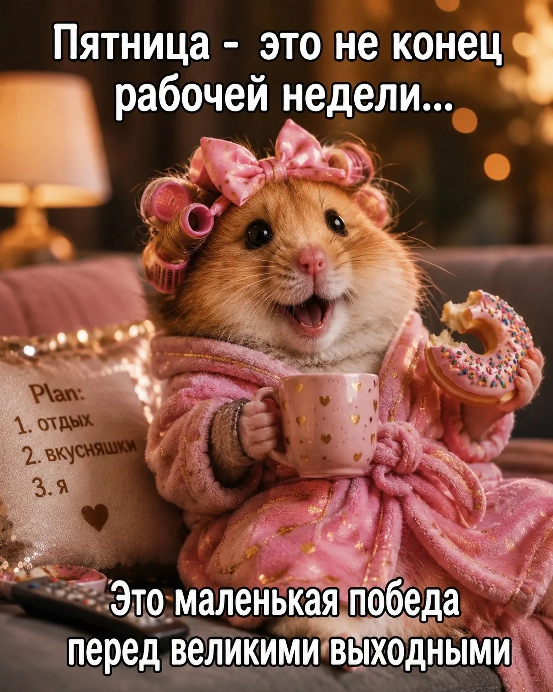 Девочки, всех с окончанием рабочей недели😘