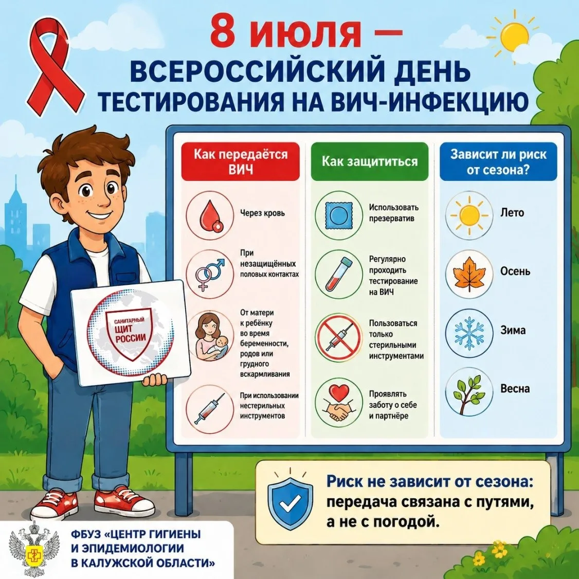 🔎 Часто можно услышать: «Летом риск выше — люди в отпусках, на вечеринках», или «Зимой...