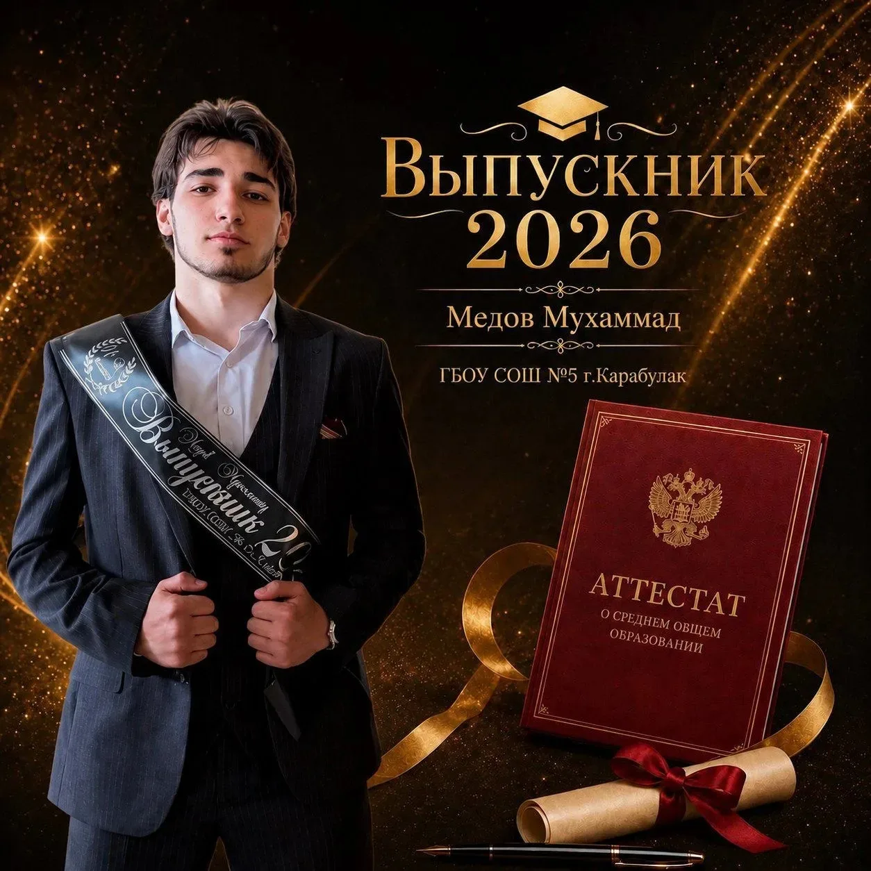 Высокобалльник ЕГЭ: Мухаммед Медов и Его Любовь к Математике

Недавно завершился важный этап в жизни
