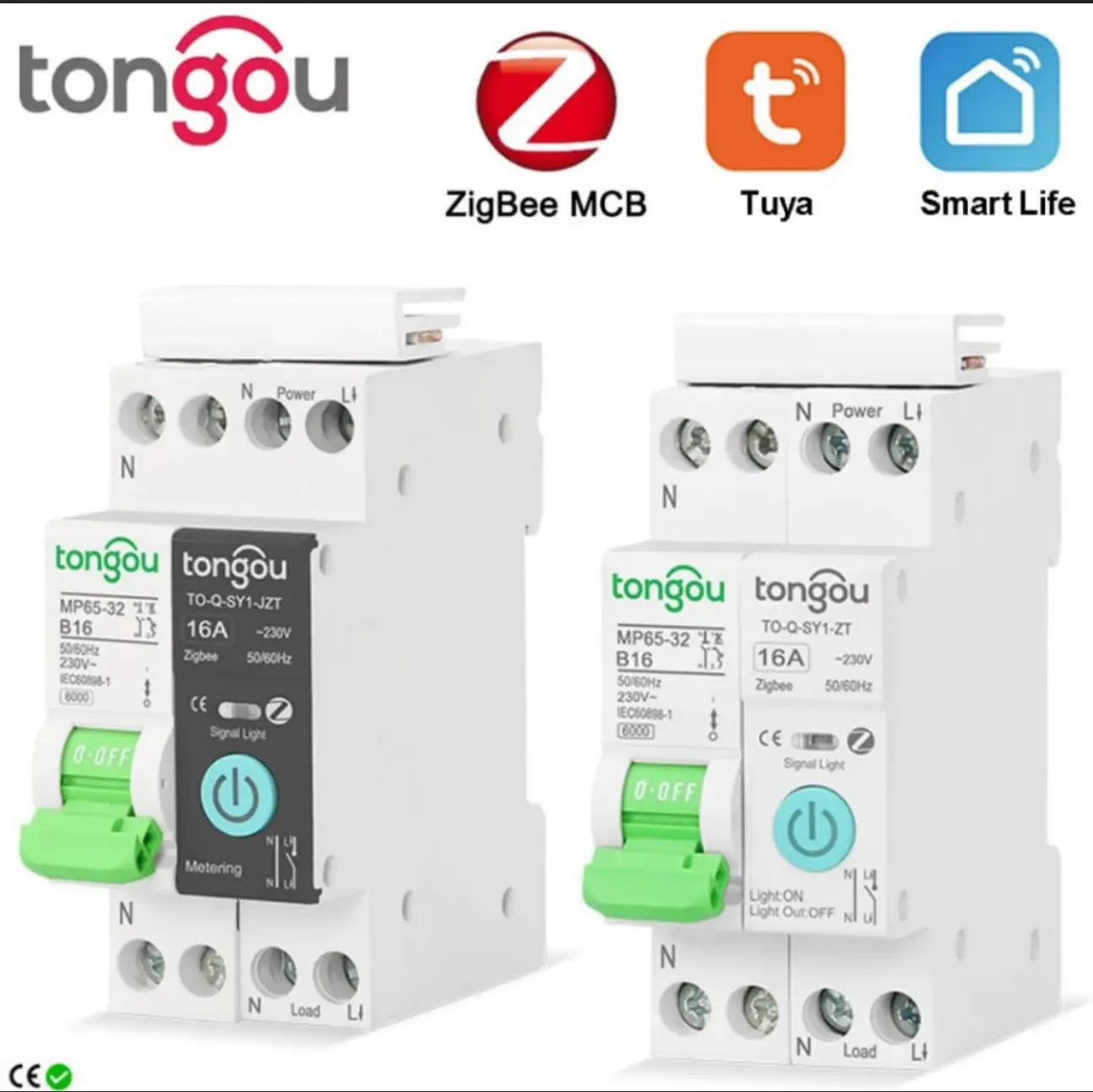Zigbee реле + автомат на DIn рейку: