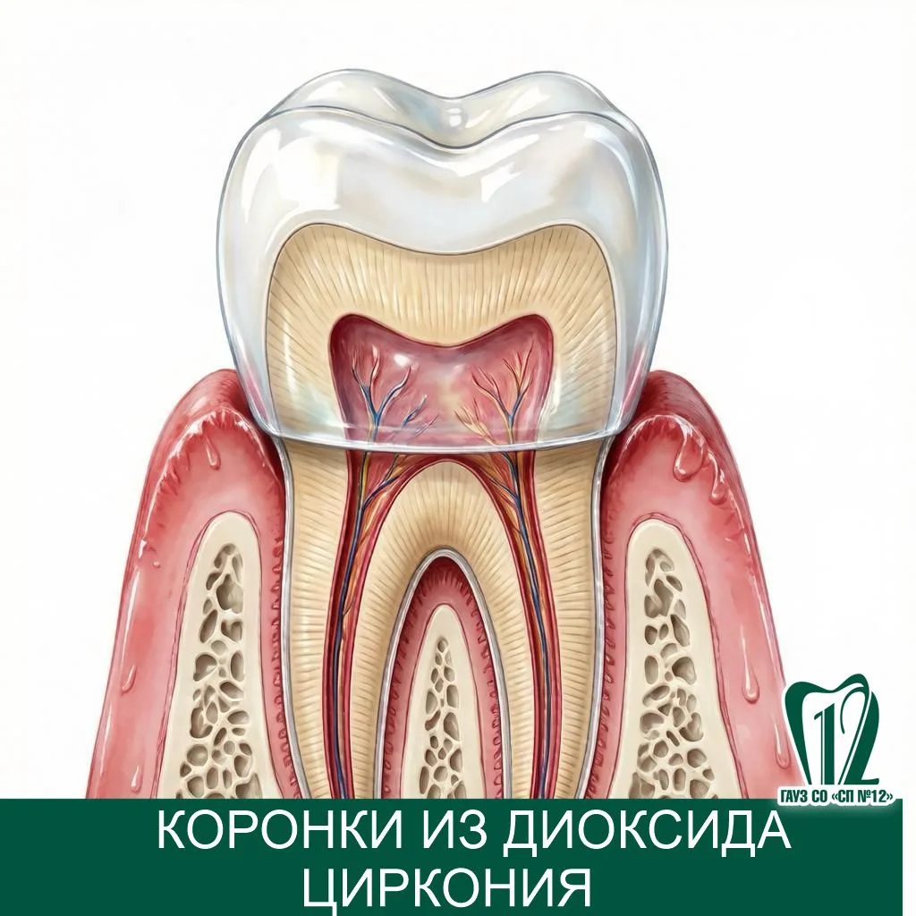 Коронки из диоксида циркония.