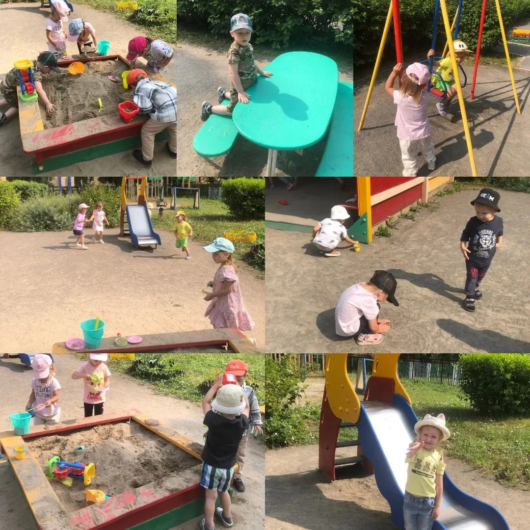 Тёплый день, солнышко ласково греет, 🌞и вся группа «Фантазеров» выбегает на участок. Сразу начинает