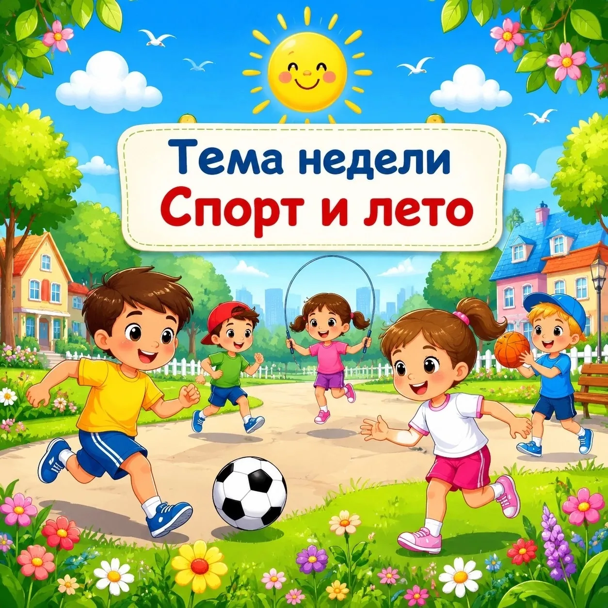 Тема недели: «Спорт и лето»! ☀️⚽

На этой неделе в нашем детском саду царит атмосфера энергии, движе