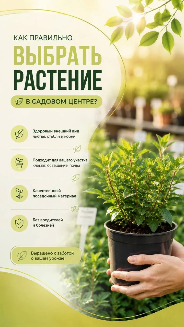 КАК ПРАВИЛЬНО ВЫБРАТЬ РАСТЕНИЕ в садовом центре 🌳