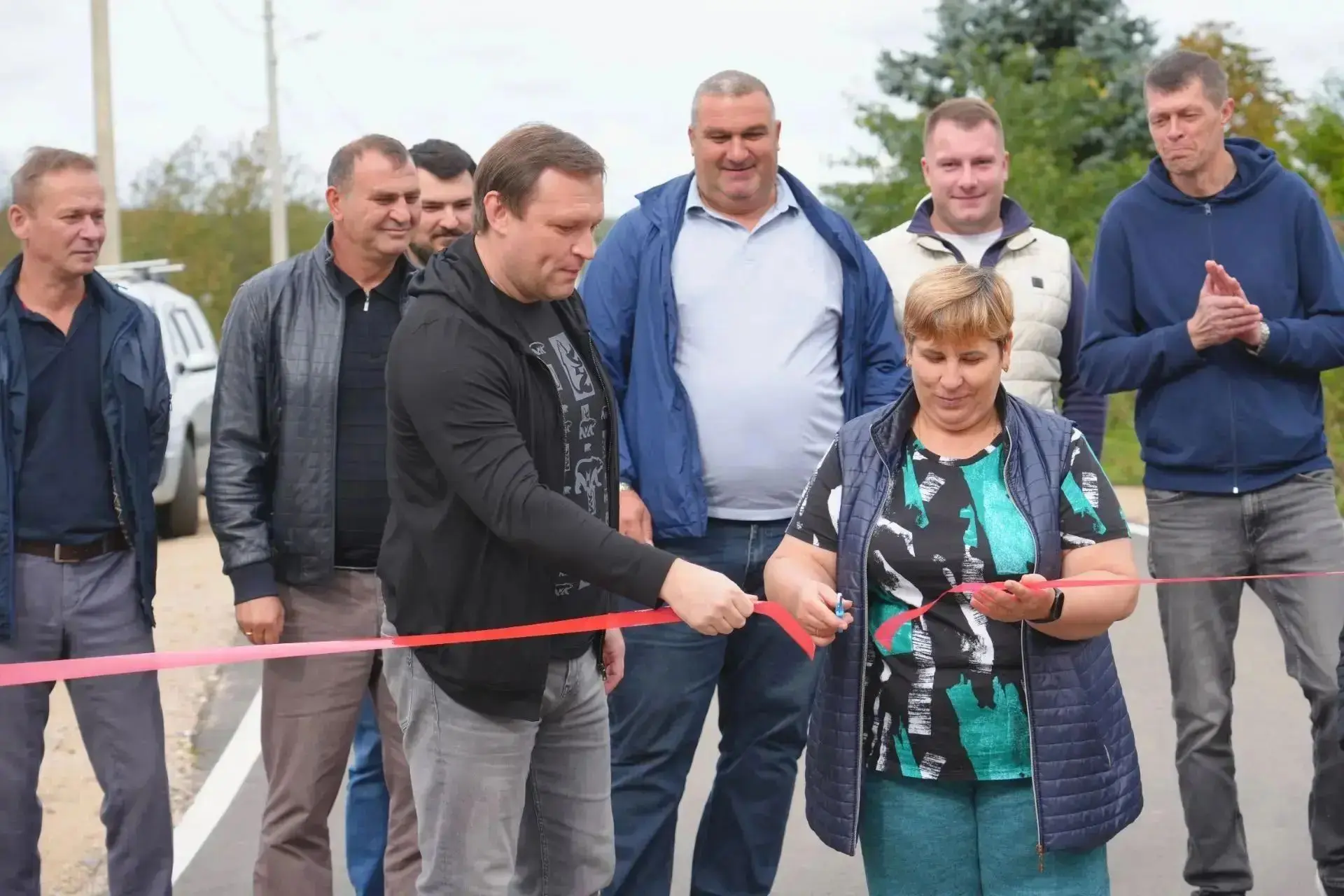 В деревне Душищево праздник — открыли новую дорогу