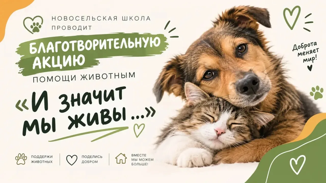❤️ В Новосельской школе проходит благотворительная акция «И значит, мы живы..»! ❤️