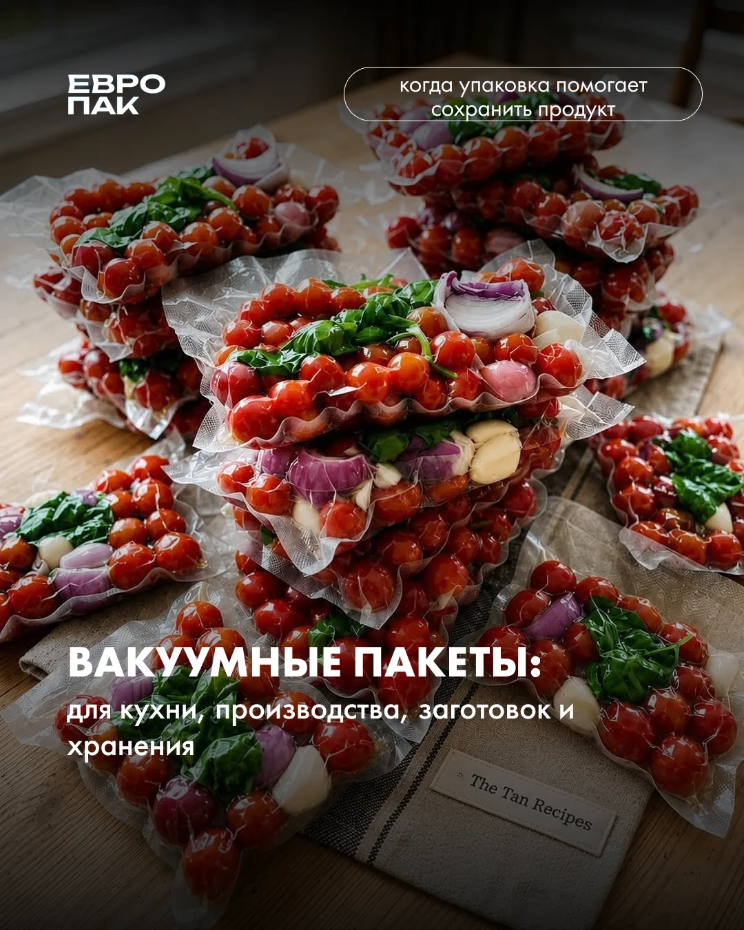 Вакуумный пакет это часть рабочего процесса.