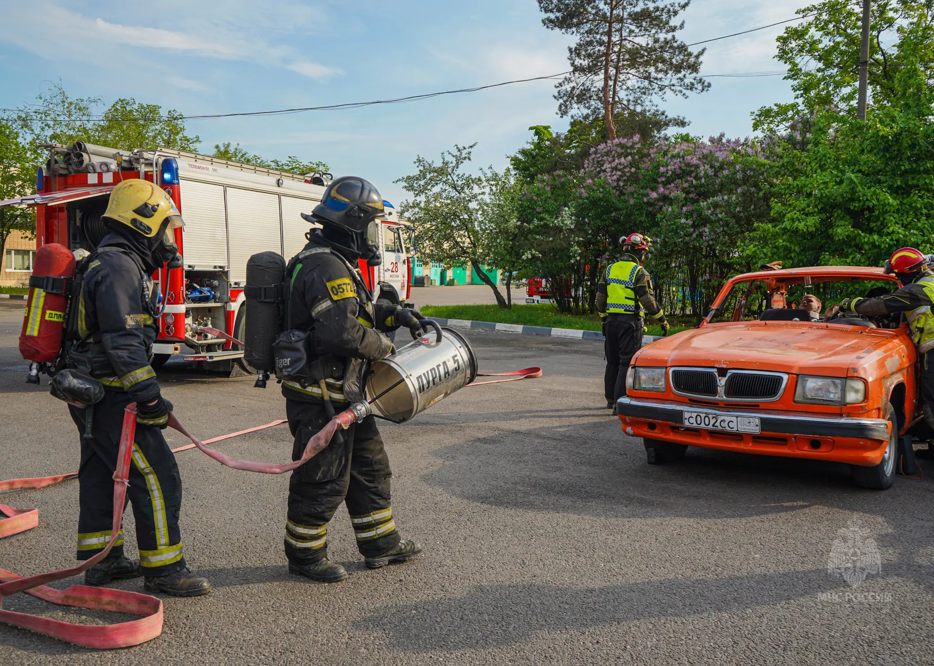 #БудниМЧС   🔘В Западном округе Москвы прошли пожарно-тактические учения по тушению пожара и проведен