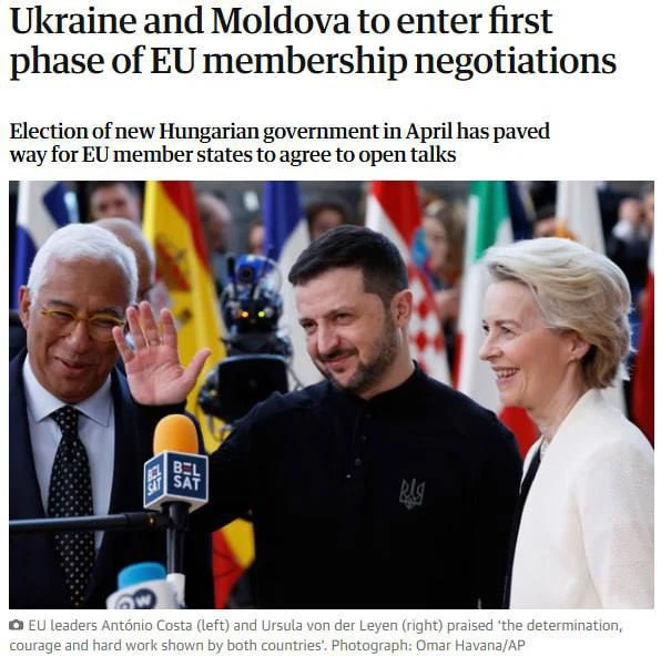 Украина выполнила всего 15% реформ, необходимых для вступления в ЕС
— Guardian

Из плана в 10 пункто