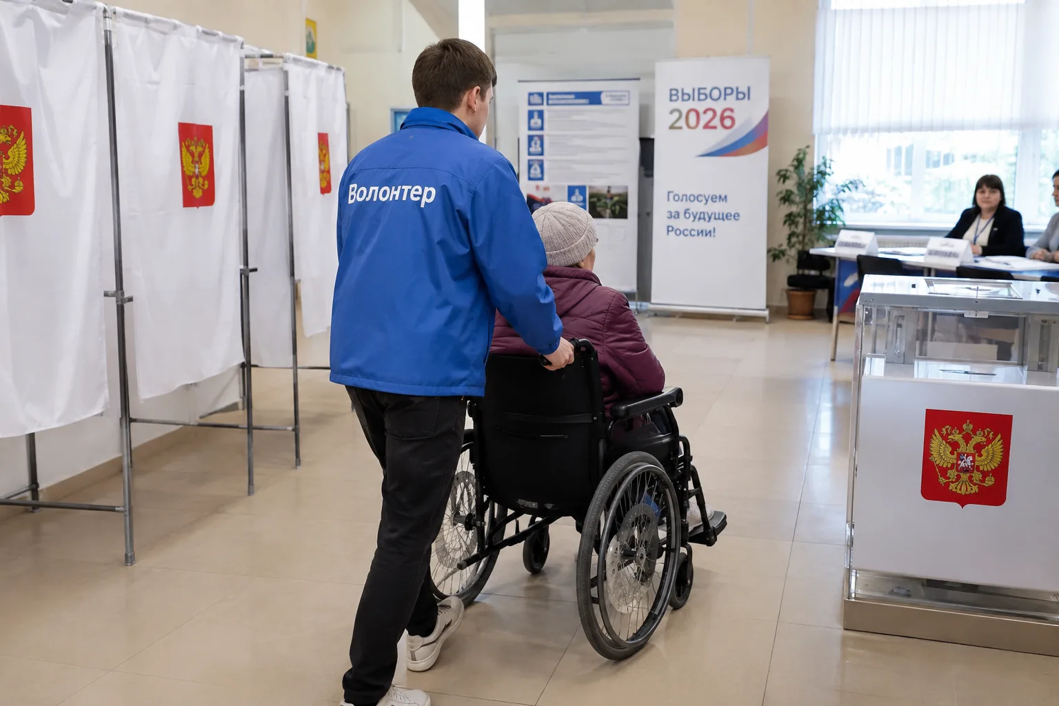 🦽 Волонтеры помогут маломобильным избирателям на участках Нурлата