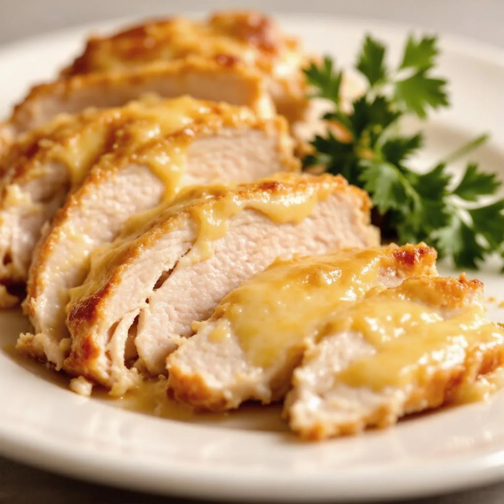 Индейка с кабачком и сыром