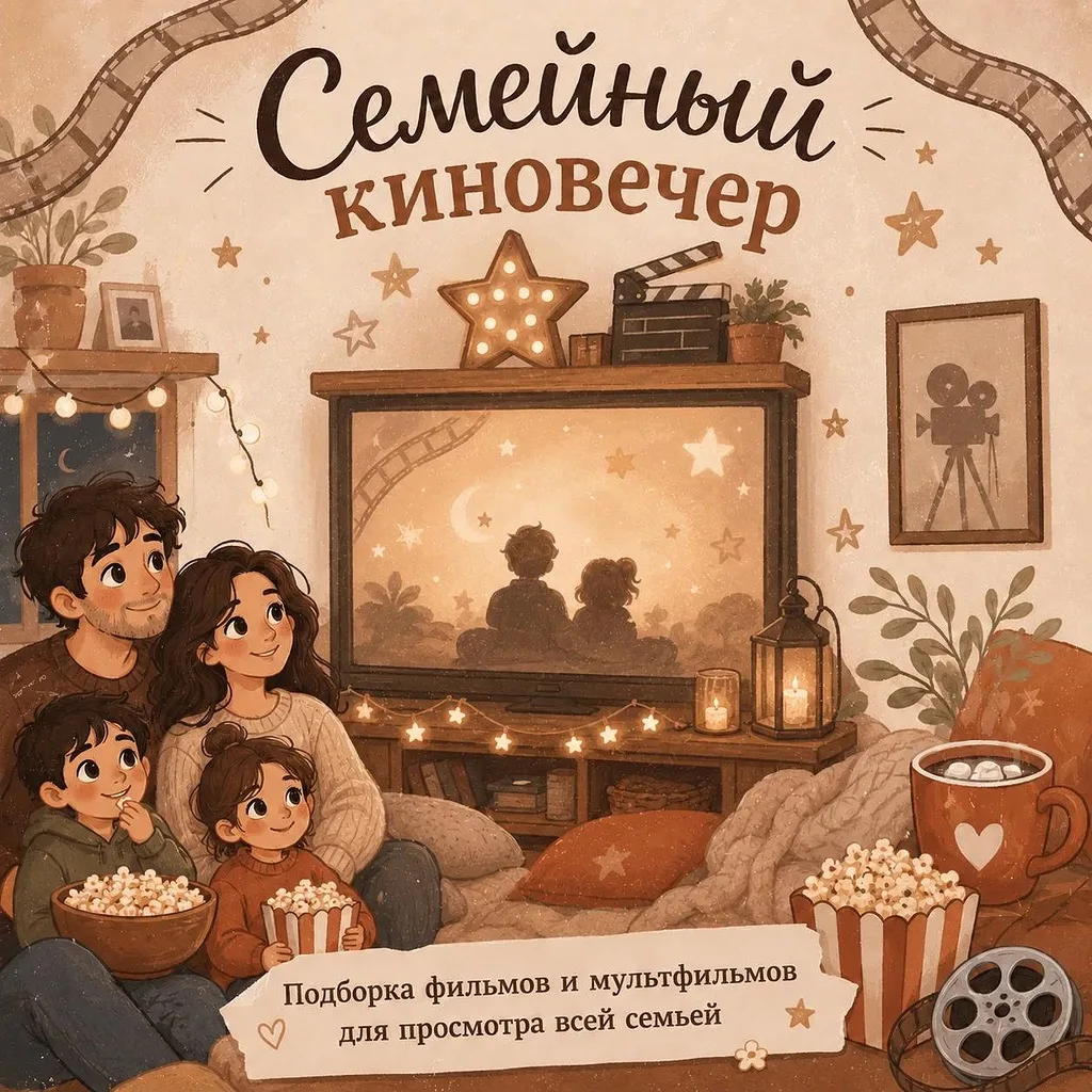 Вечер в кругу семьи — отличный повод посмотреть доброе кино или любимый мультфильм. Собрали подборку