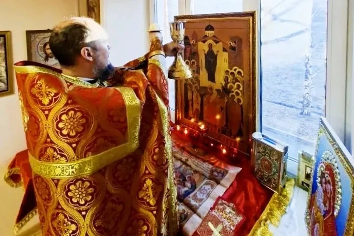 Литургия в детском доме  По ежегодной традиции, на Светлой седмице в детском доме № 2 для детей-инва