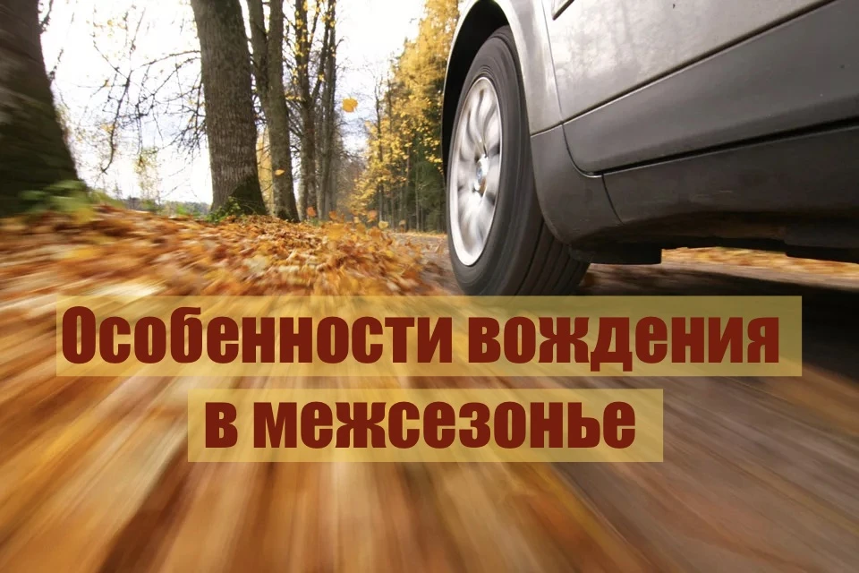 🚨Госавтоинспекция информирует: особенности управления транспортом в межсезонье