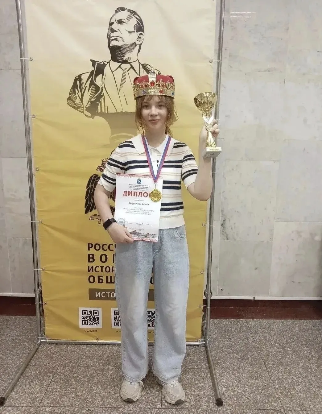🏆Семиклассница из школы №29 Софронова Агата заняла 1 место на турнире «Кубок мэра города Йошкар-Олы