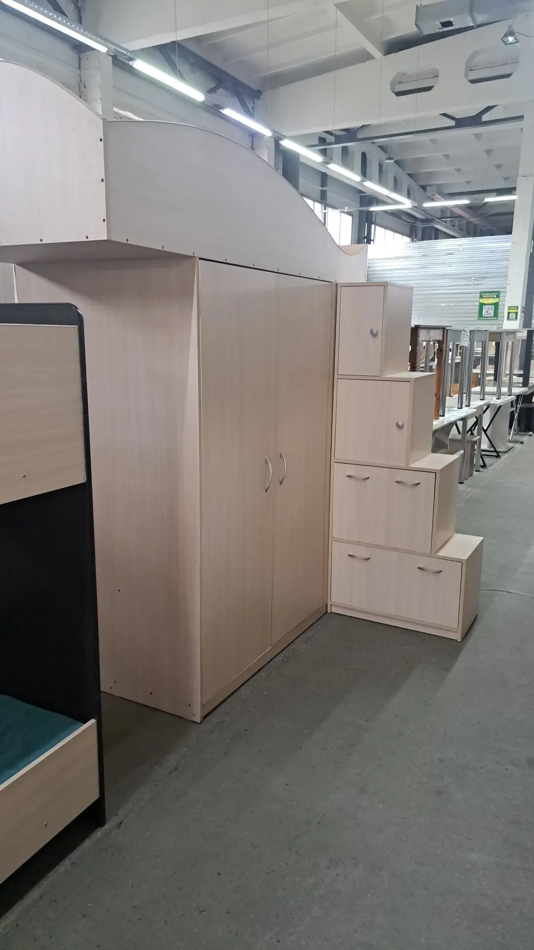 Кровать чердак 203×220×154 спальное место 80×200 номер 2187 цена 6999 #кровать