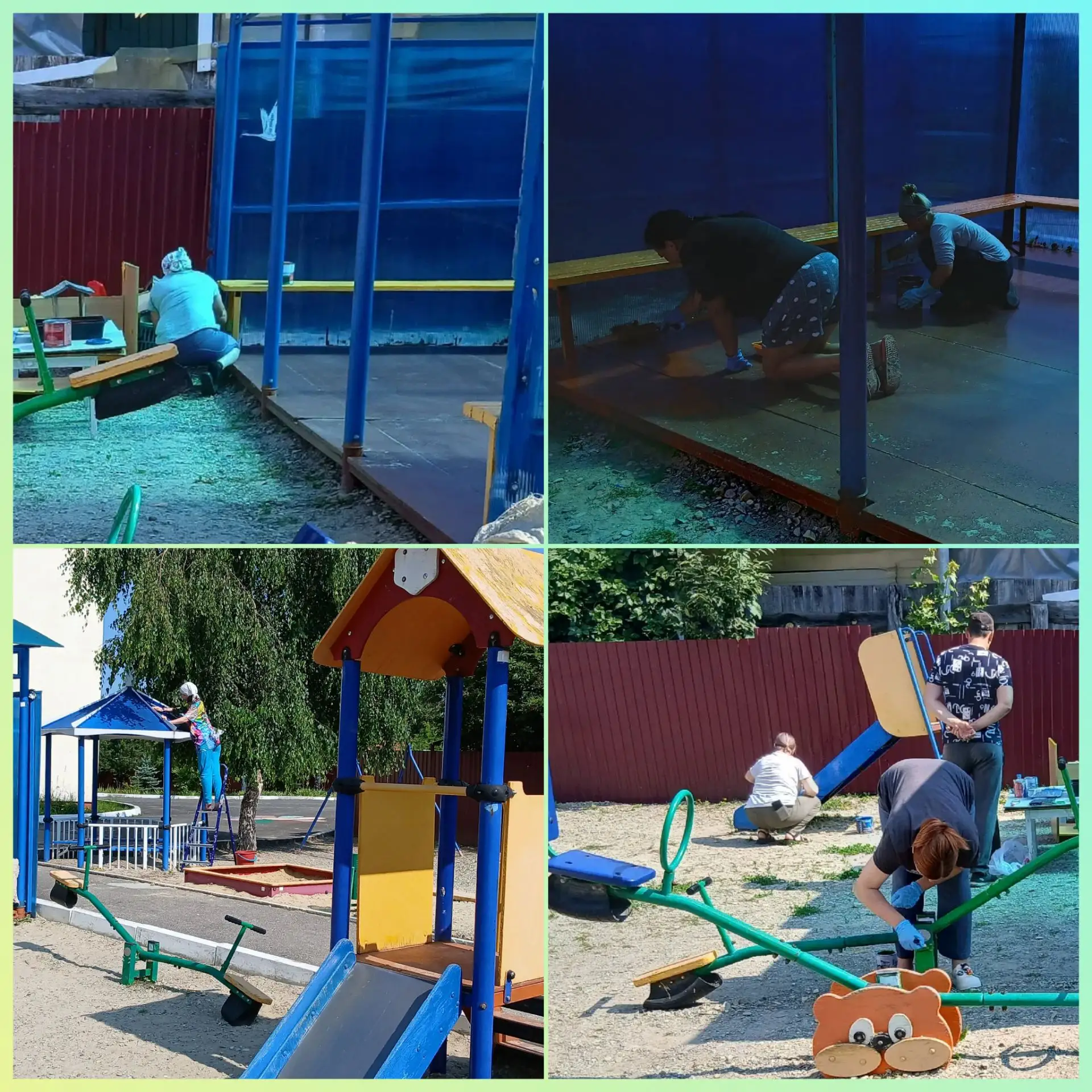 "Ремонтные работы в детском саду"🛠

📌В целях качественной подготовке к новому учебному году в детс