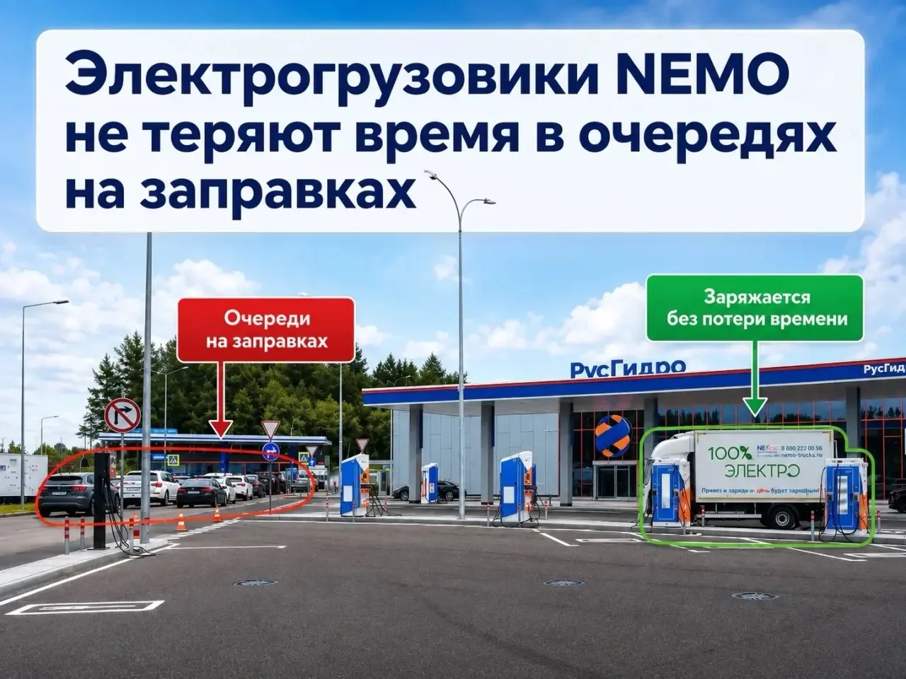 ⛽ Очередь на заправке? Пусть в ней стоят другие.