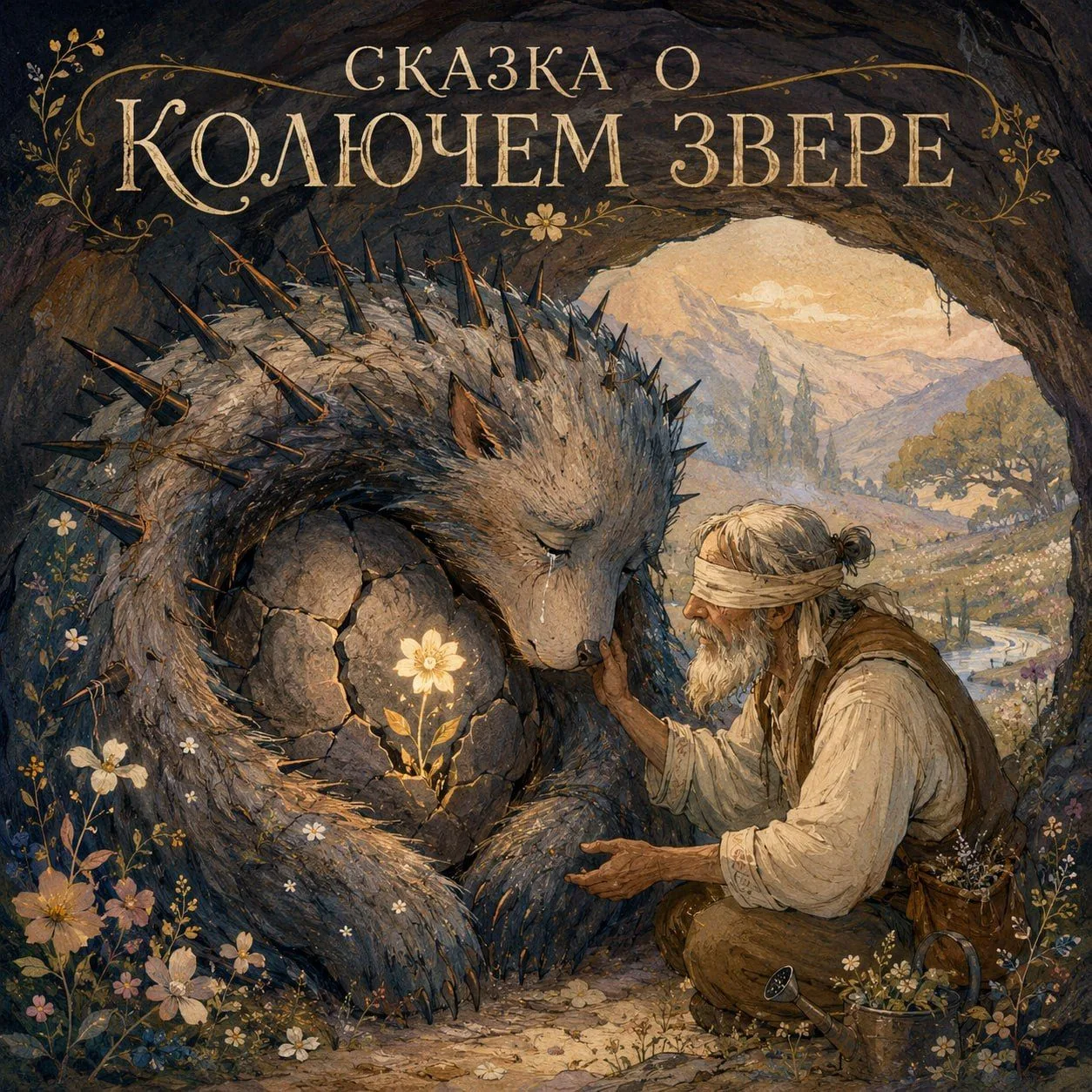 💥💥 СКАЗКА О КОЛЮЧЕМ ЗВЕРЕ 💥💥

В одной долине жил Колючий Зверь. Больше всего на свете он мечтал,