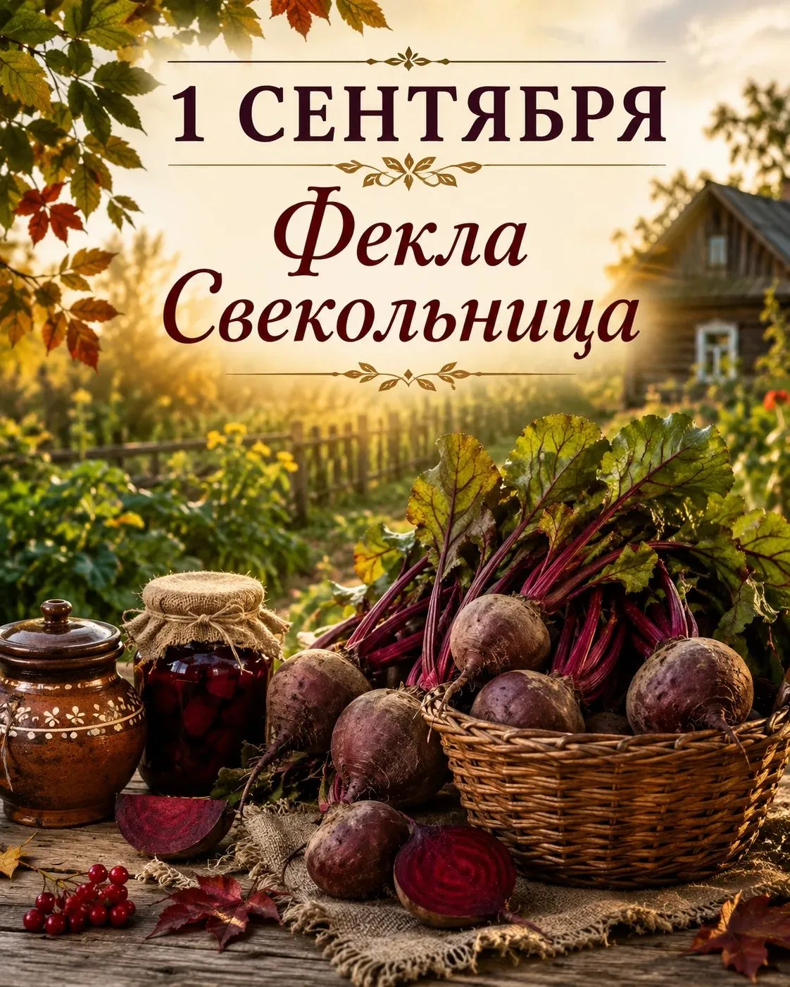 🌿 1 сентября — Фекла Свекольница