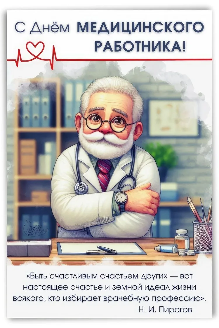 С днем медицинского работника

Открытки на все случаи 🎈 🩵