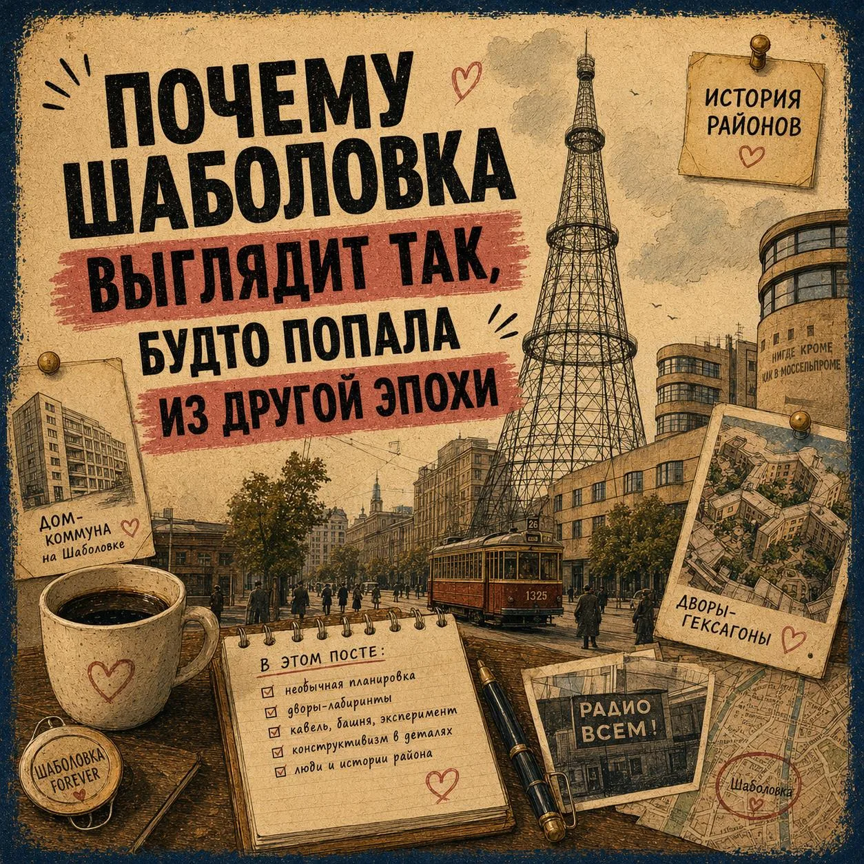 Ⓜ️ Почему Шаболовка выглядит так, будто попала из другой эпохи