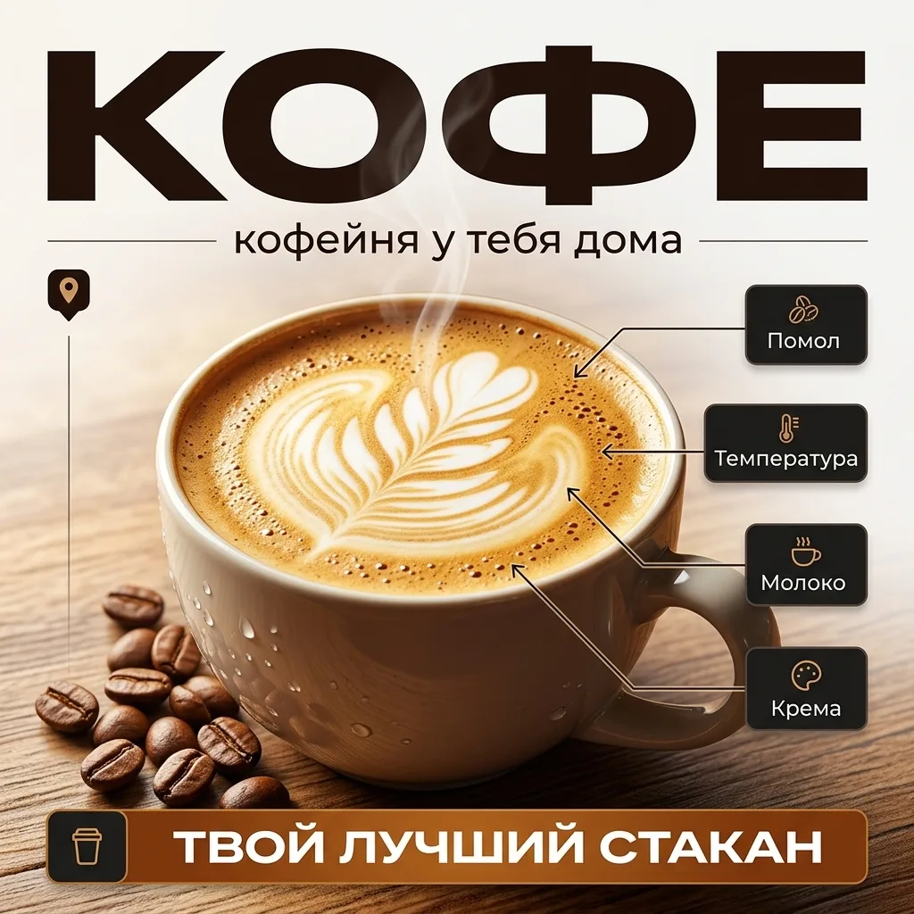 ☕ Идеальный кофе дома: почему в кофейне вкуснее, а на вашей кухне — нет