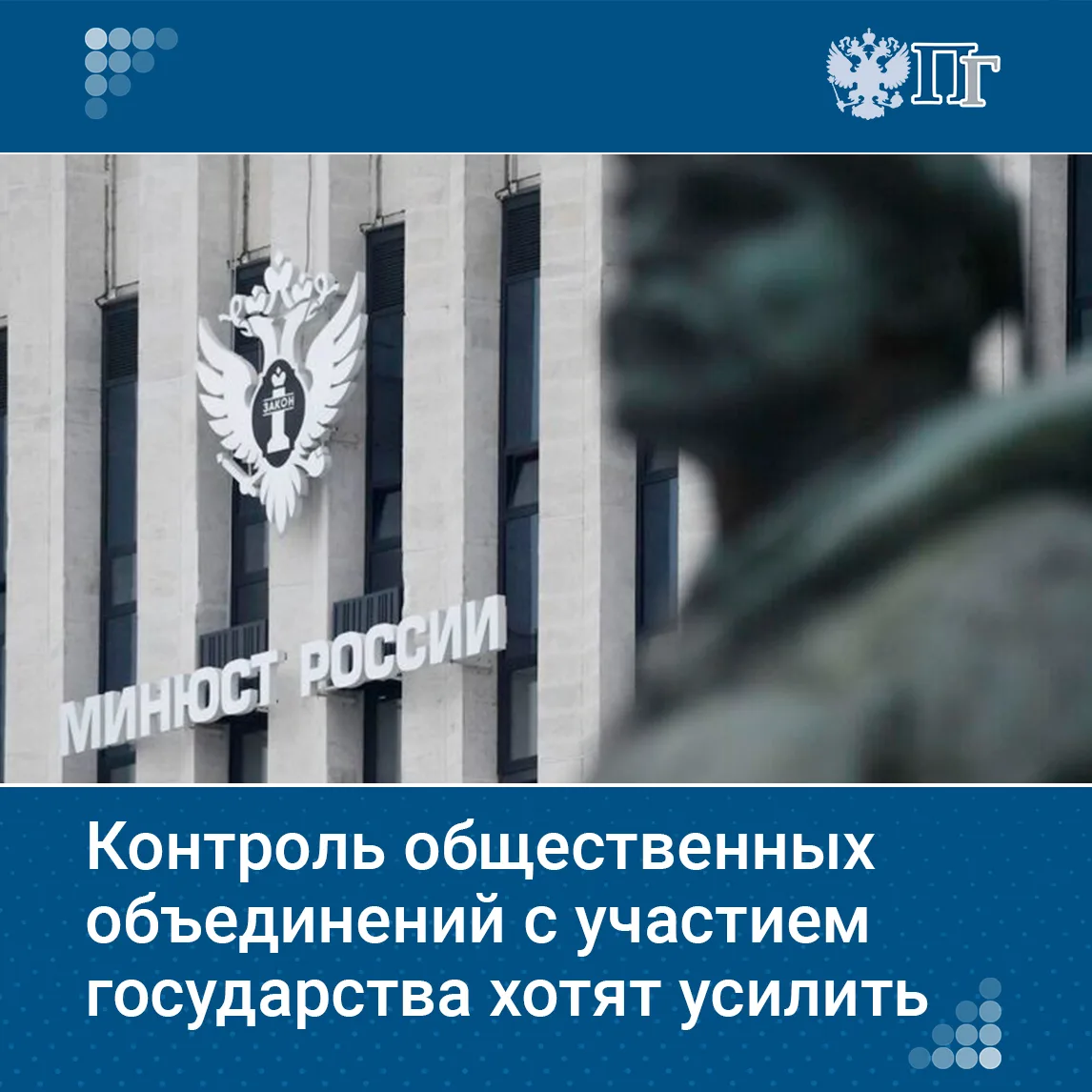 В России действует более 700 общественных организаций, созданных при поддержке государства. Из них 1