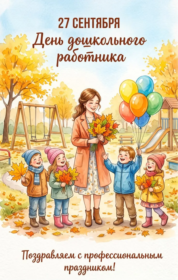 27 сентября — особенный день, когда мы чествуем тех, кто каждый день дарит детям тепло,...