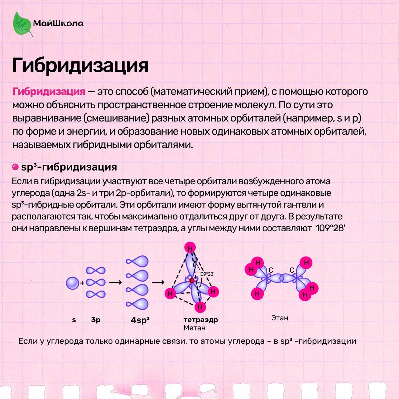 👞 Гибридизация в органике