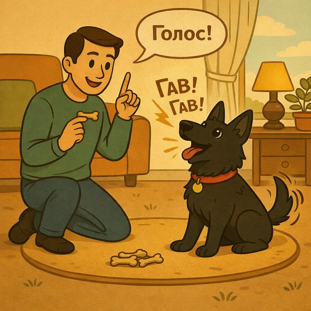 Как научить собаку команде «Голос»   Лаять по команде - интересный навык. Особенно полезен он служеб