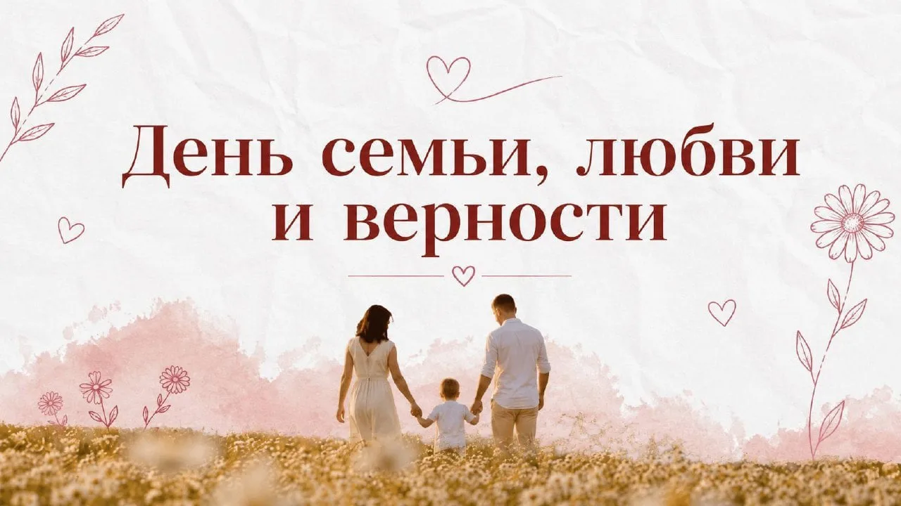 👨‍👩‍👧‍👦 8 июля — день, когда говорят о самом важном: семье, любви и верности.
