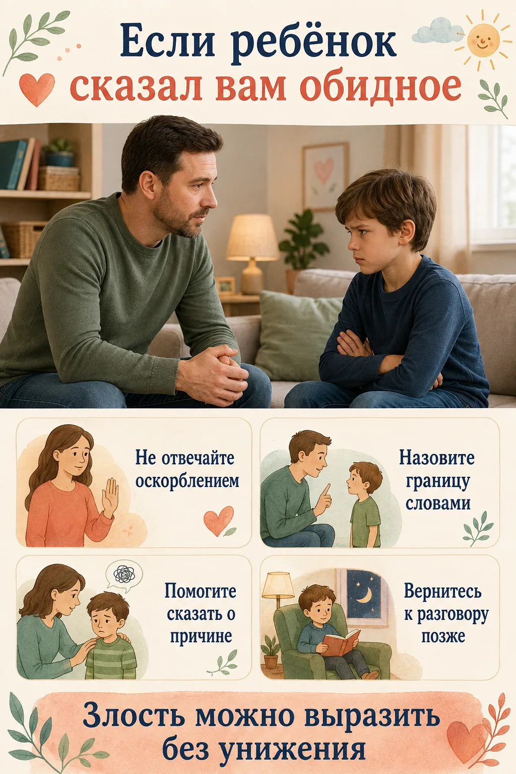 💬 Если ребёнок сказал вам обидное