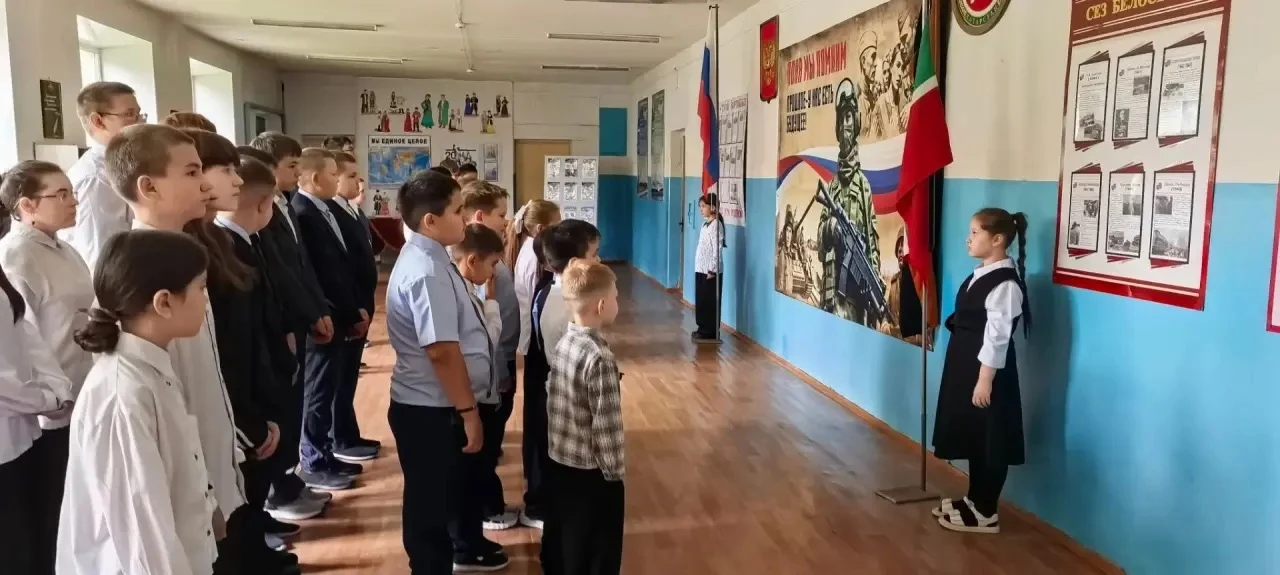 В школе прошла торжественная линейка