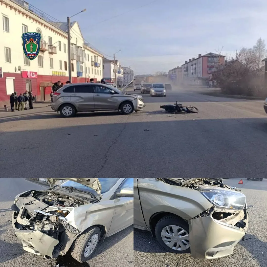 В Прокопьевске мать купила 15-летнему сыну мотоцикл — подросток попал в ДТП, а матери г...