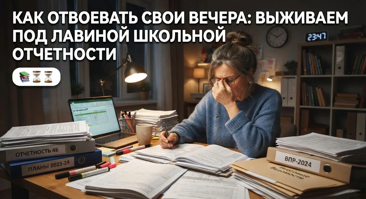 Как отвоевать свои вечера: выживаем под лавиной школьной отчетности 📚⏳