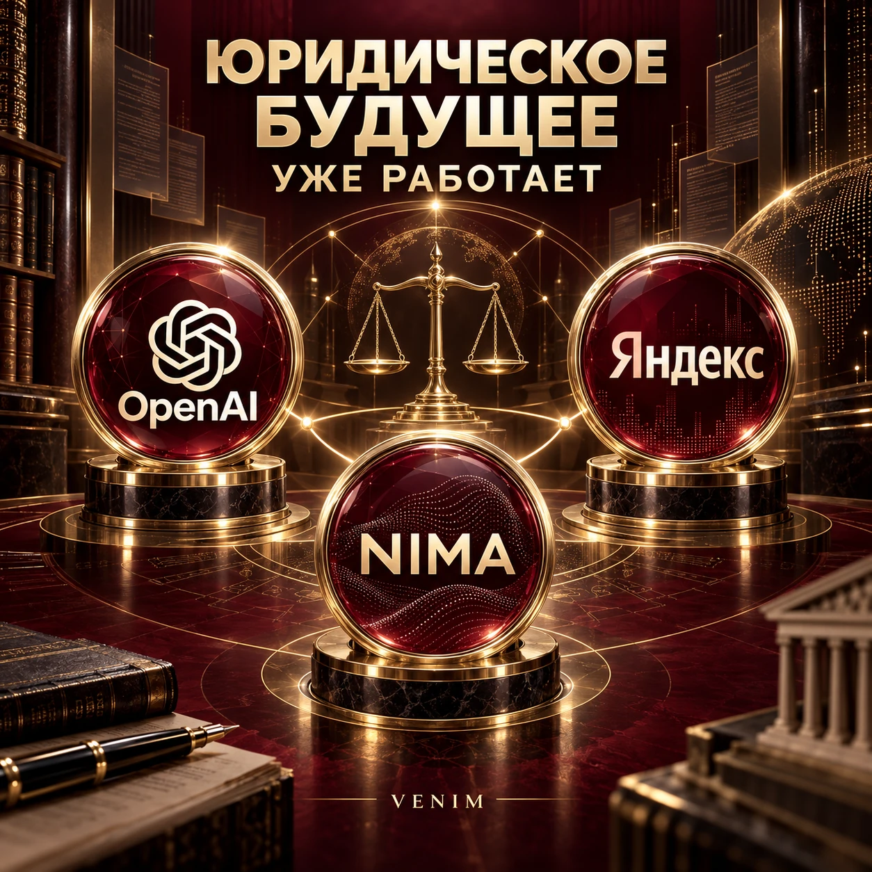 ⚖️ ЮРИДИЧЕСКОЕ БУДУЩЕЕ УЖЕ РАБОТАЕТ | OPENAI, ЯНДЕКС И NIMA