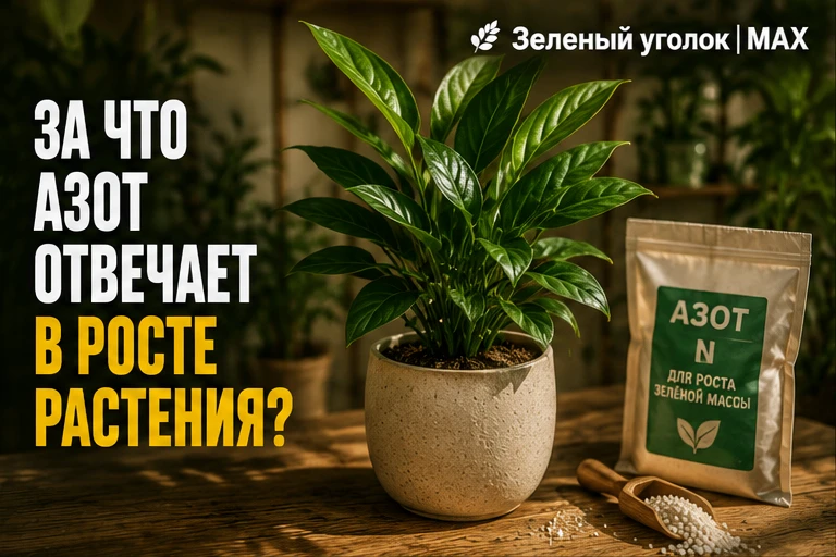 🌱 ЗА ЧТО АЗОТ ОТВЕЧАЕТ В РОСТЕ РАСТЕНИЯ?