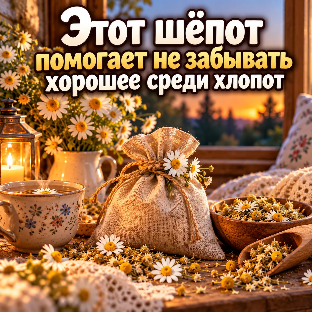 🌼 ЭТОТ ШЁПОТ ПОМОГАЕТ НЕ ЗАБЫВАТЬ ХОРОШЕЕ СРЕДИ ХЛОПОТ