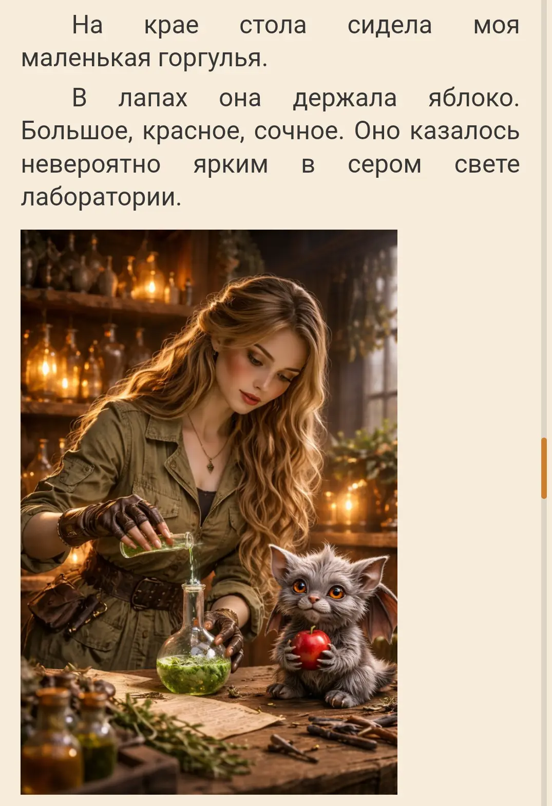 Лира очень много работает в последнее время...Иногда даже забывает поесть.